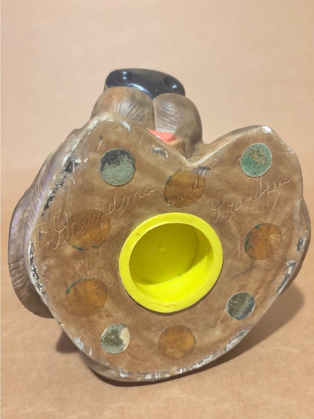 Crying Dog Basset Hound Chalkware Coin Bank. 10.5”x5.5”x5.75”. - Picture 2 of 5